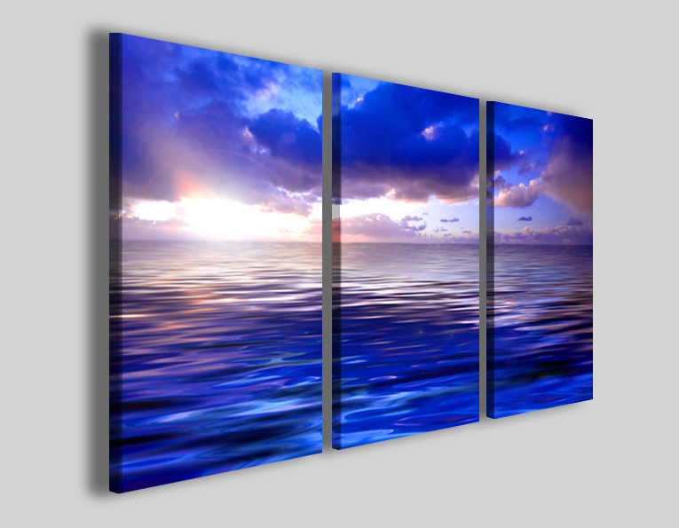 Quadri mare Blu sea stampe moderne tramonti